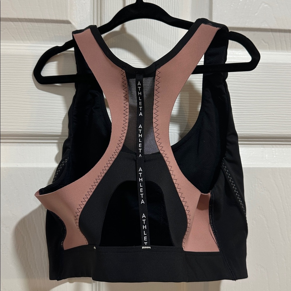 Athlete Ignite Sports Workout Support bra Women’s Black and Pink size Small